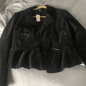 White House Black Market Velour jacket.